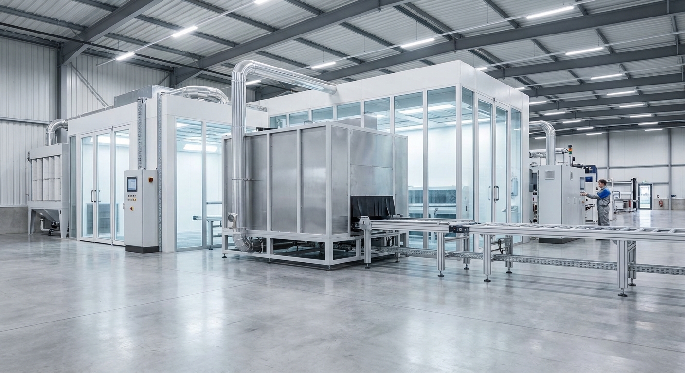 ระบบพ่นสีอุตสาหกรรมและมาตรฐานห้องพ่นสีโรงงาน (Industrial Painting Systems)