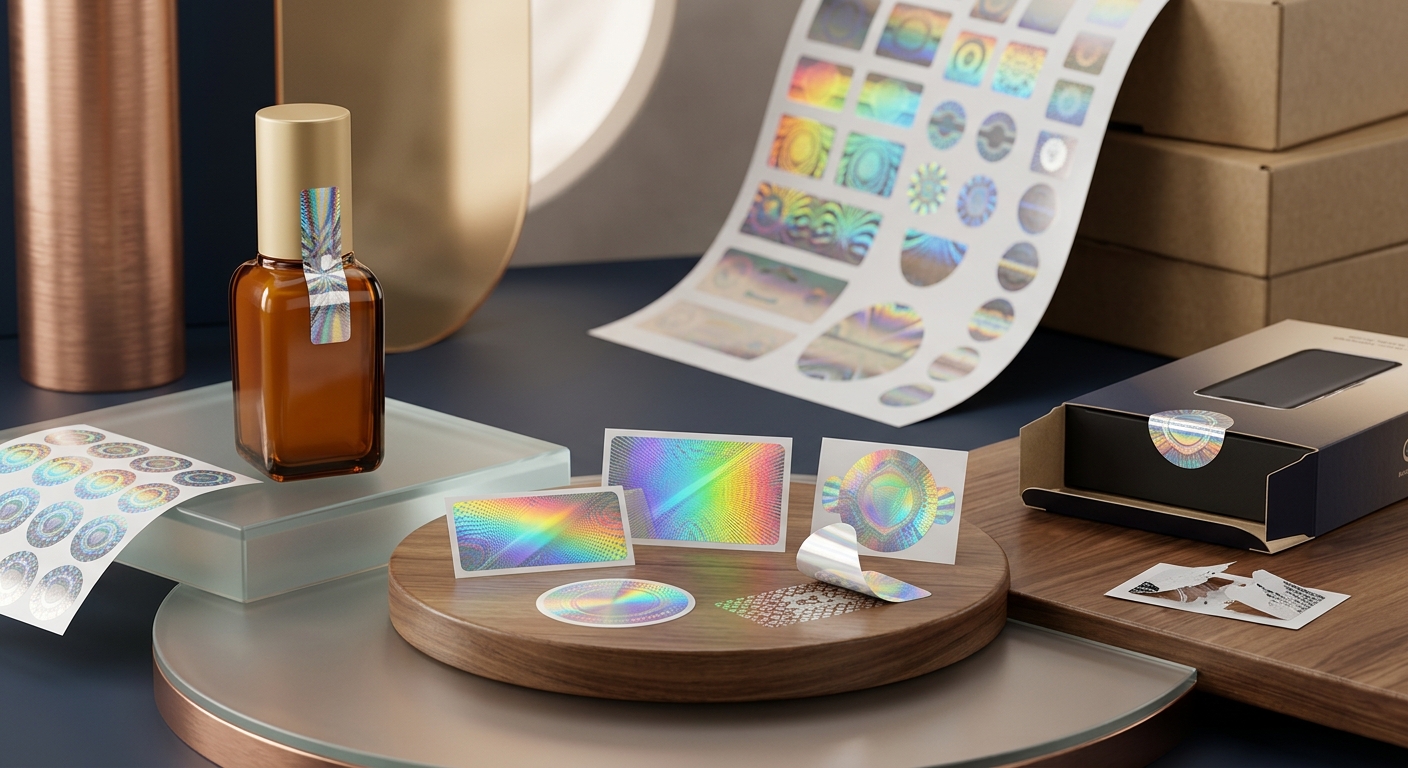 บริการพิมพ์สติกเกอร์กันปลอมและโฮโลแกรม (Anti-Counterfeit & Hologram Sticker)