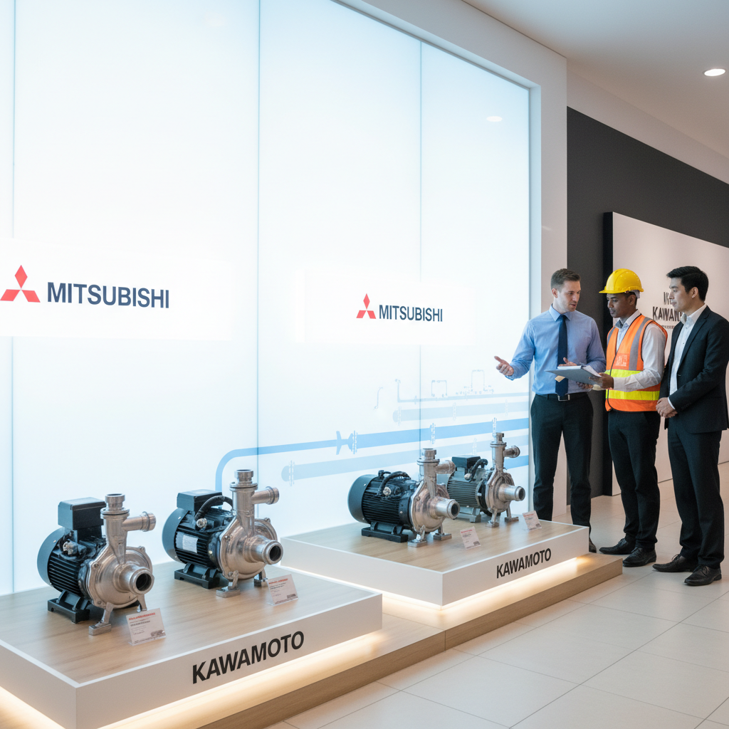 ปั๊มน้ำมิตซูบิชิ (Mitsubishi) และคาวาโมโต้ (Kawamoto)