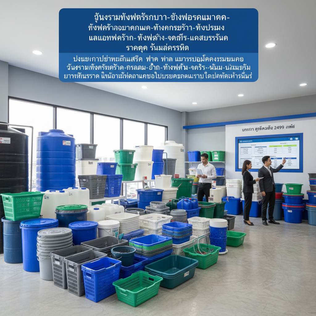 ศูนย์รวมถังพลาสติกบ้าน-ถังพ่อค้าแม่ค้า-ถังพลาสติกอุตสาหกรรม-ถังการเกษตร-ถังประมง แกลลอนพลาสติก-ถาดพลาสติก-กะละมัง-อ่างพลาสติก-ถังหูหิ้ว-ตะกร้า-หลัว-หลากหลายชนิด ราคาถูก รุ่นแนะนำ