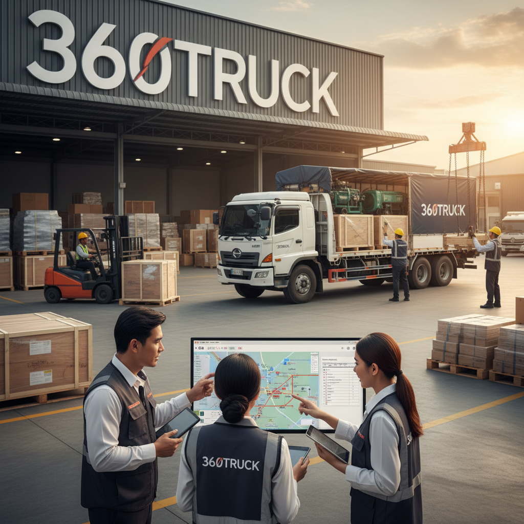 เรื่องราวของเรา 360truck บริการรถบรรทุกขนส่งสินค้าเหมาคัน ทั่วไทย