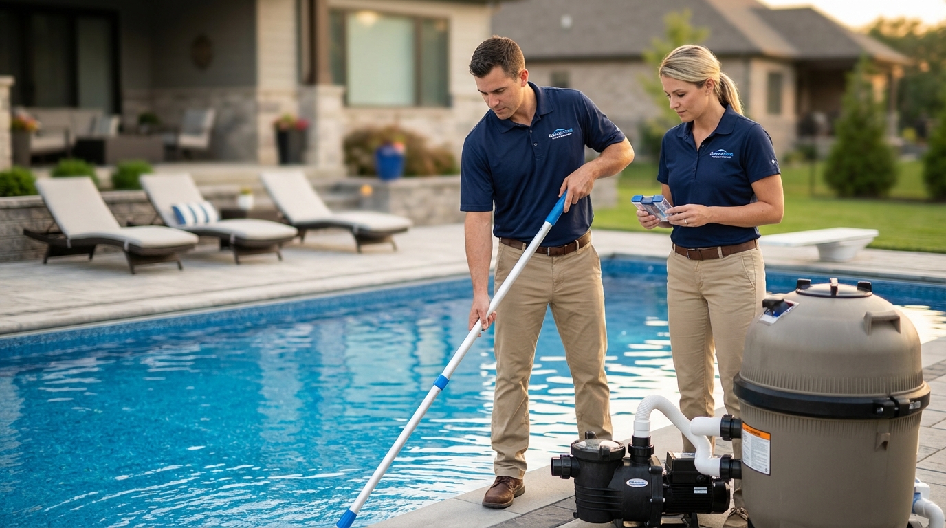 ทีมงาน All Clean บริการบ้านสระว่ายน้ำครบวงจร สร้างดูแลสระ ซ่อมแซม อุปกรณ์ทุกชนิดและบริการล้างแทงค์น้ำดี และล้างบ่อบำบัด