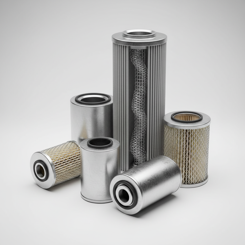 ไส้กรองน้ำมันเครื่องจักรและไฮดรอลิก (Industrial Oil Filters)