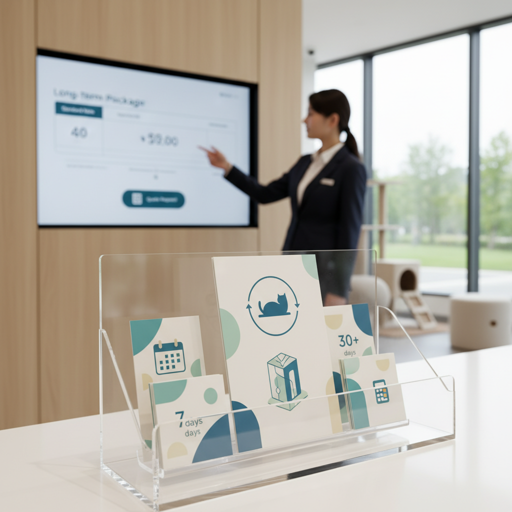 แพ็กเกจรับฝากเลี้ยงแมวระยะยาว (Long-term Cat Boarding)