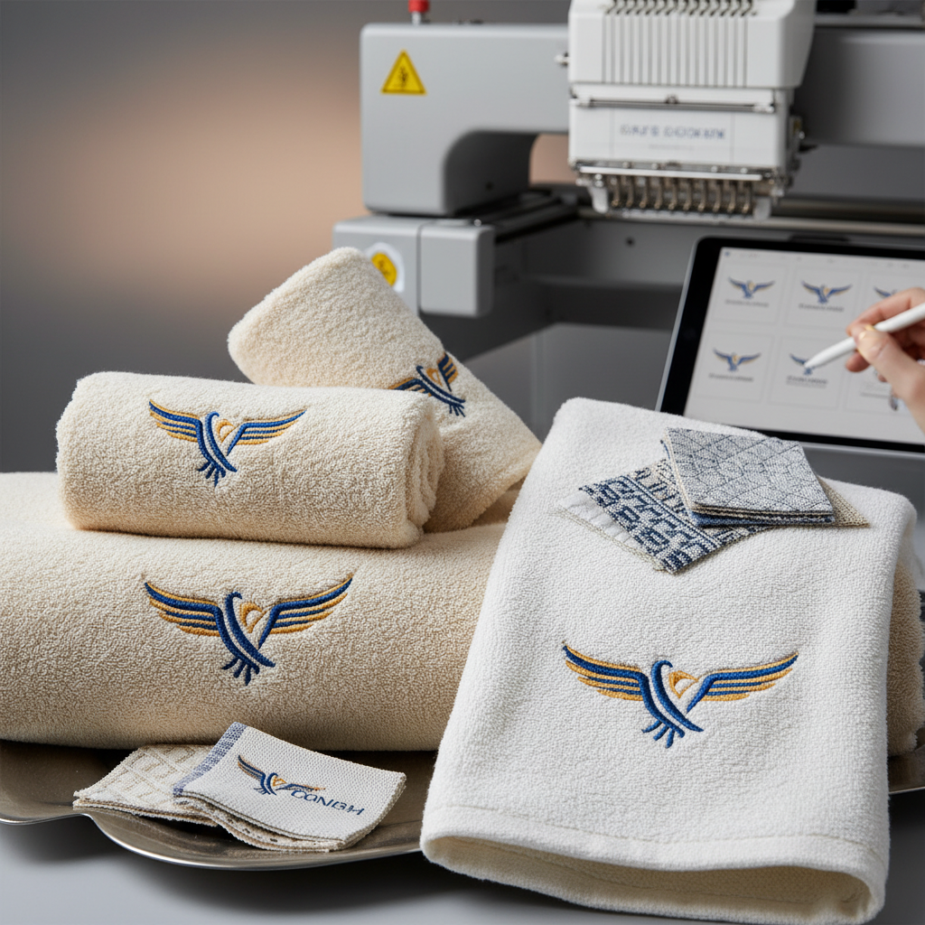 บริการรับทำผ้าขนหนูพรีเมี่ยมพร้อมปักโลโก้