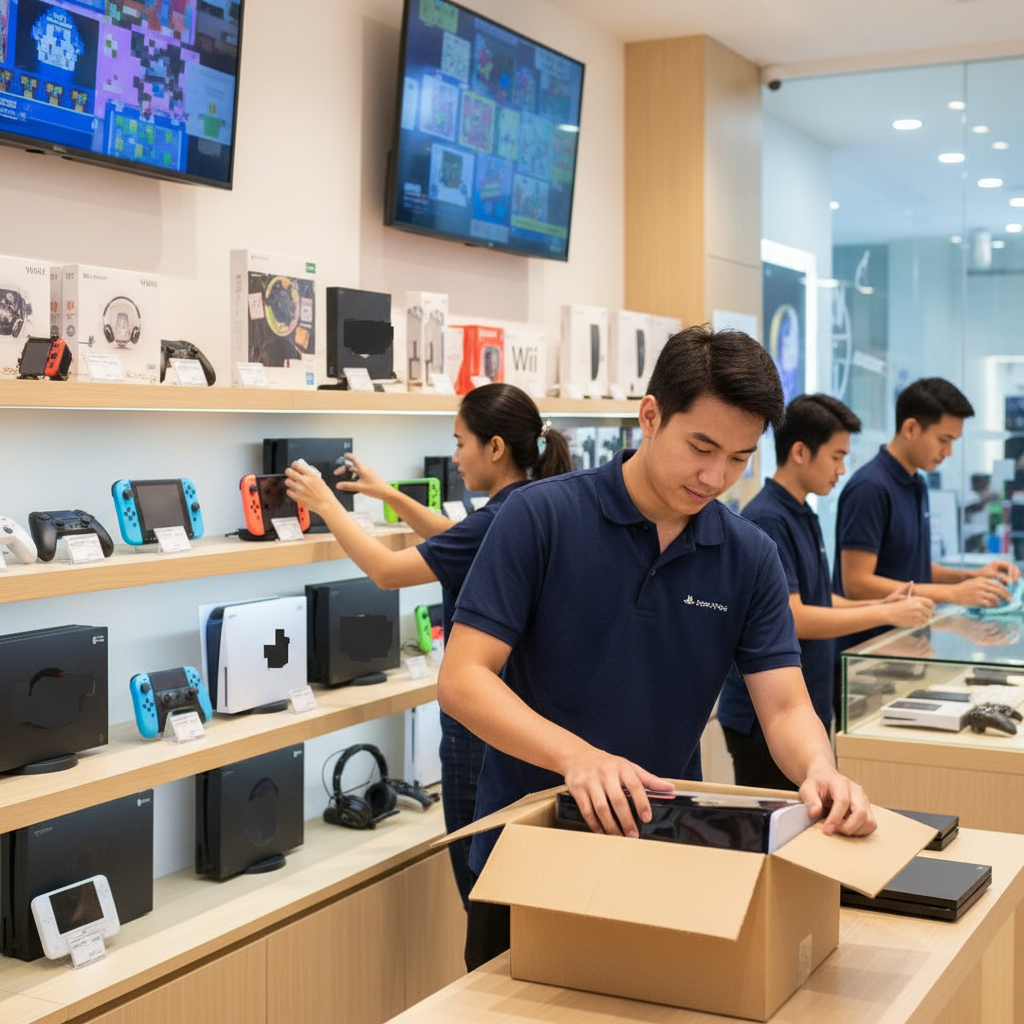 เกี่ยวกับเรา ร้านขายเกม HKconsole สะพานเหล็ก แถวสยาม หลังมาบุญครอง เครื่อง PS5 , PS4 Slim , Nintendo Switch , PS3 , PS Vita , XBOX ONE , PS2 , PSP , New 3DS , XBOX 360 , WII และอุปกรณ์เสริมอื่นทุกชนิด