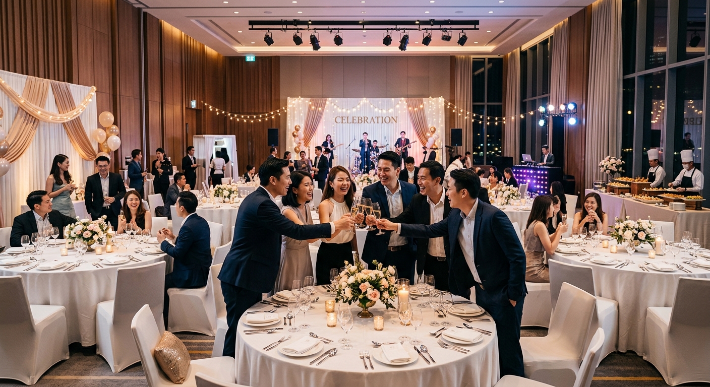 บริการรับจัดงานเลี้ยงสังสรรค์และงานเฉลิมฉลอง (Parties & Banquets)