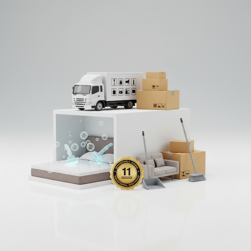บริการขนย้ายบ้าน แพ็คของ ย้ายคอนโด ออฟฟิศสำนักงาน หรือ เฟอร์ฯรายชิ้น แบบมืออาชีพ พร้อมเคลียร์ทำความสะอาด ซักที่นอน ซักโซฟา ครบจบในที่เดียว - คุณไม่ต้องทำอะไรเลย — สินค้าหลัก