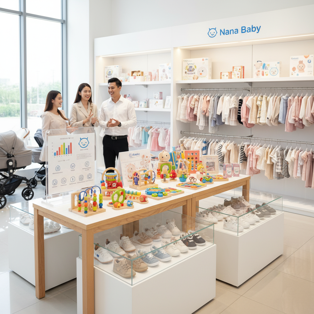 ปลีก-ส่ง ของใช้แม่และเด็ก ของเล่นเสริมพัฒนาการ เสื้อผ้าเด็ก รองเท้าเด็ก แบรนด์นำเข้า มือหนึ่ง ราคาประหยัด และสินค้าในแบรนด์ Nana Baby ของเราเอง รับตัวแทนจำหน่าย DropShip ฟรี ไม่มีค่าสมัคร รุ่นแนะนำ