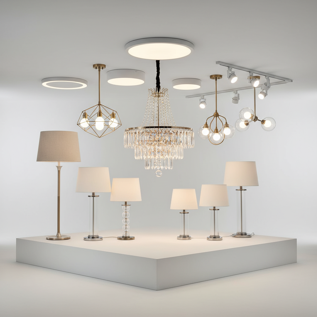 จำหน่ายโคมไฟเพดาน โคมไฟคริสตัล โคมไฟทุกประเภท — สินค้าหลัก