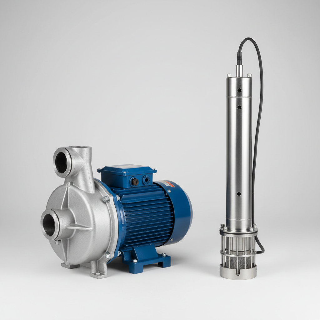 ปั๊มน้ำหอยโข่งและปั๊มบาดาลเพื่อการเกษตร