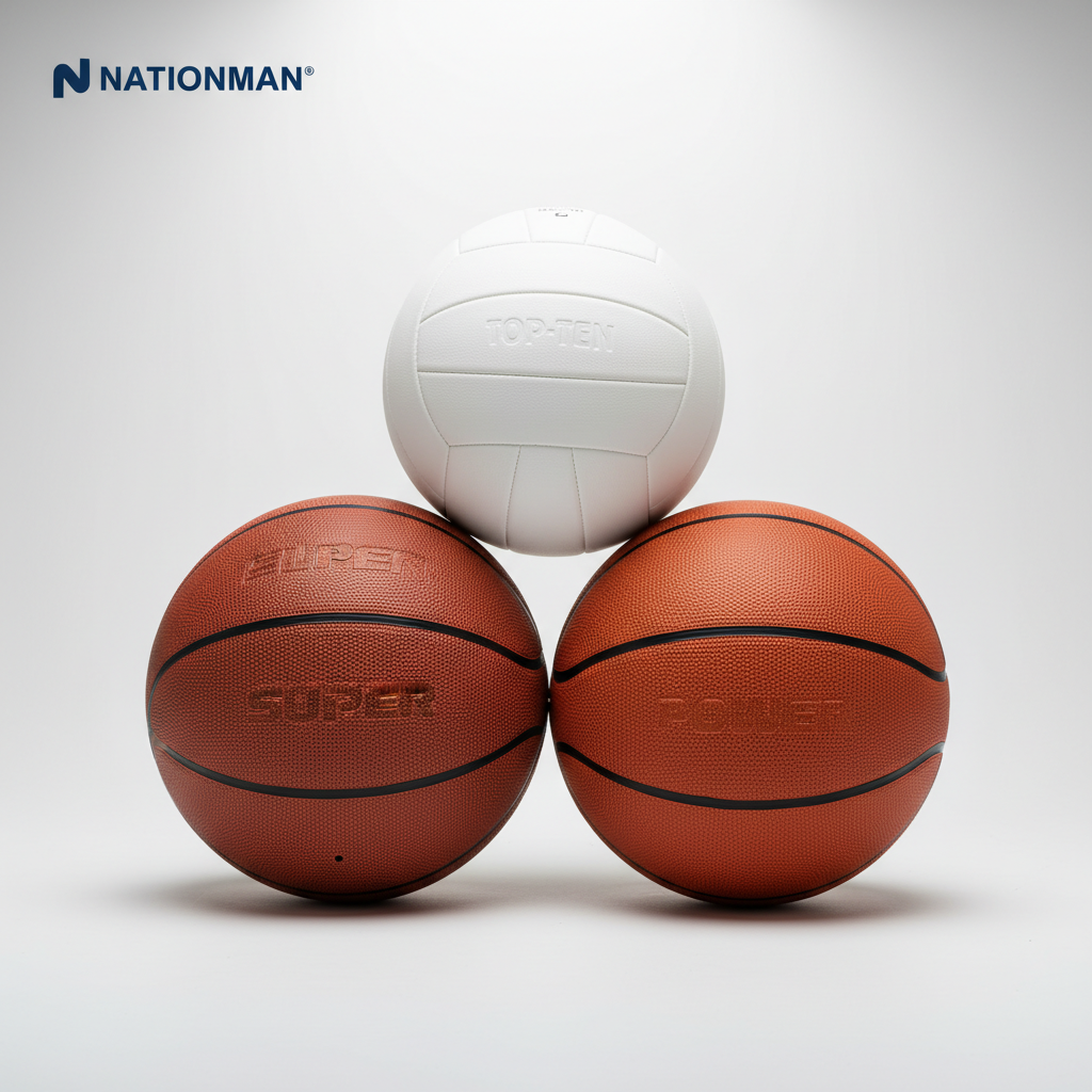 ลูกบาสเก็ตบอลและวอลเลย์บอล