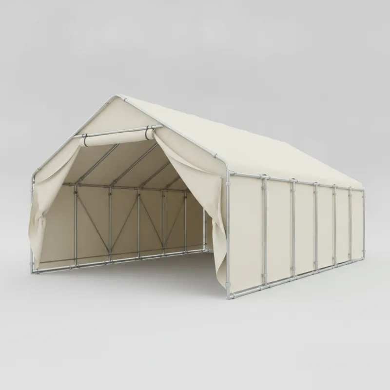 เต็นท์ผ้าใบโครงสร้างเหล็กอเนกประสงค์ (Heavy-Duty Canvas Tents)