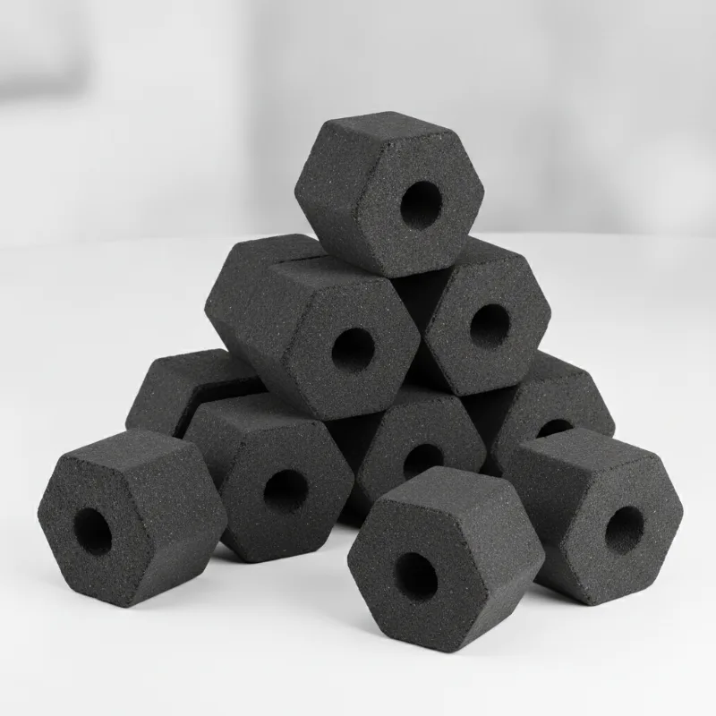 ถ่านอัดแท่งทรงหกเหลี่ยม (Hexagonal Charcoal Briquettes)