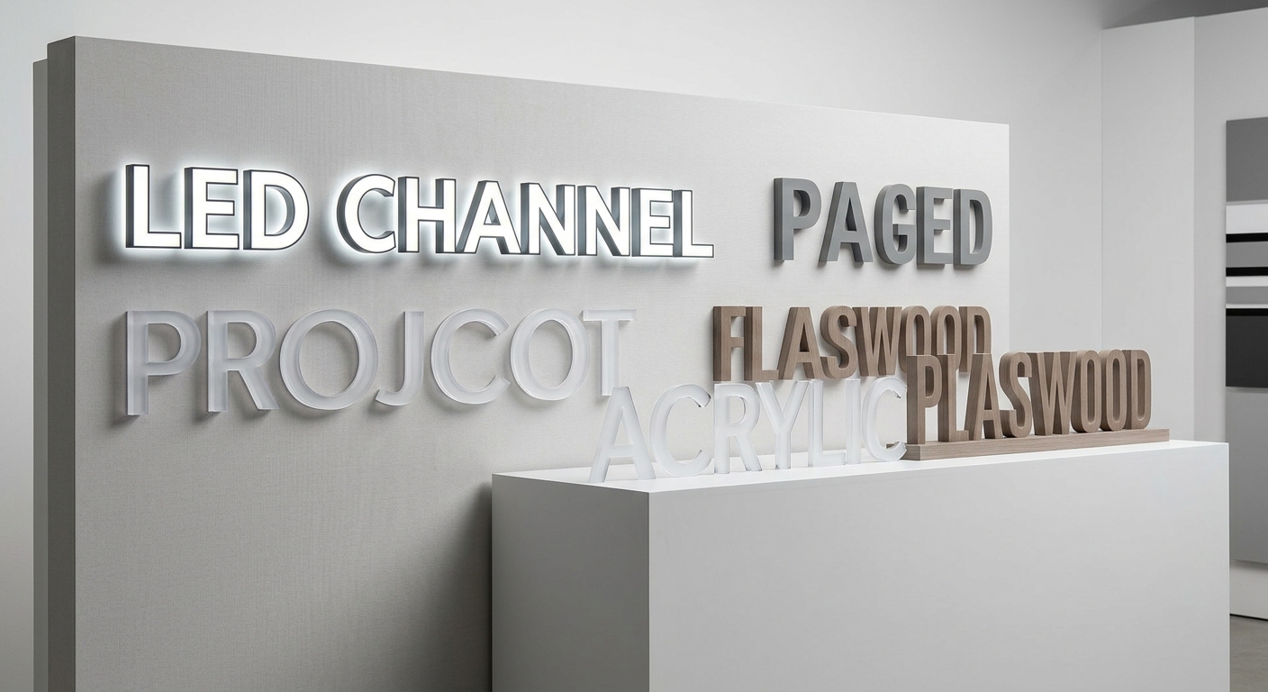 ป้ายโฆษณาและป้ายตัวอักษร