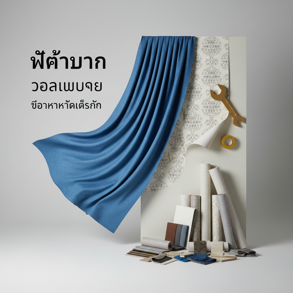 ขายผ้าม่าน วอลเปเปอร์ ใ้ห้บริการติดตั้ง — สินค้าหลัก