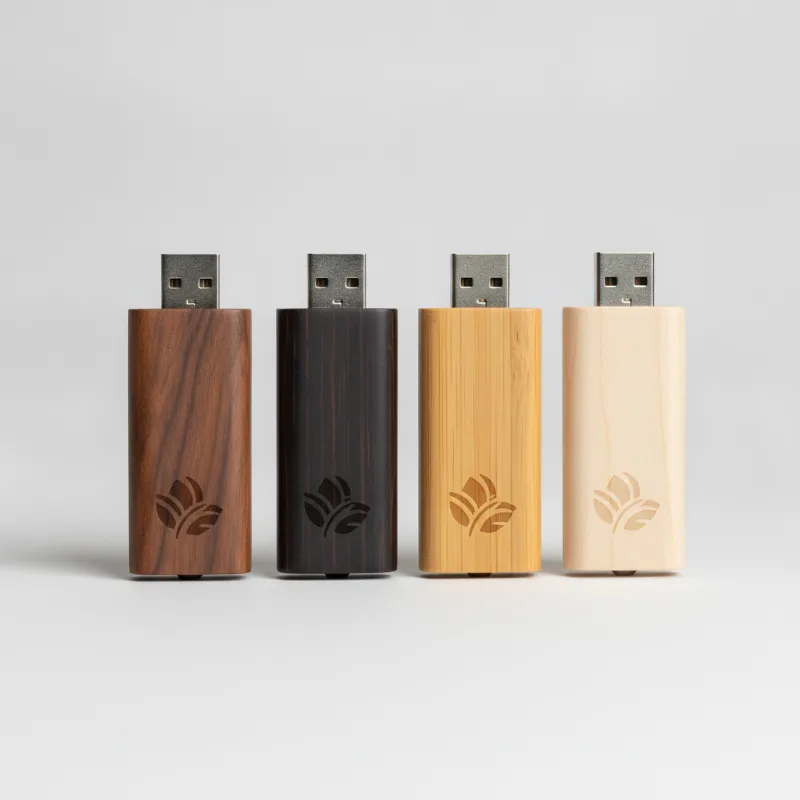 แฟลชไดร์ฟไม้พรีเมียม (Wooden Flash Drive)