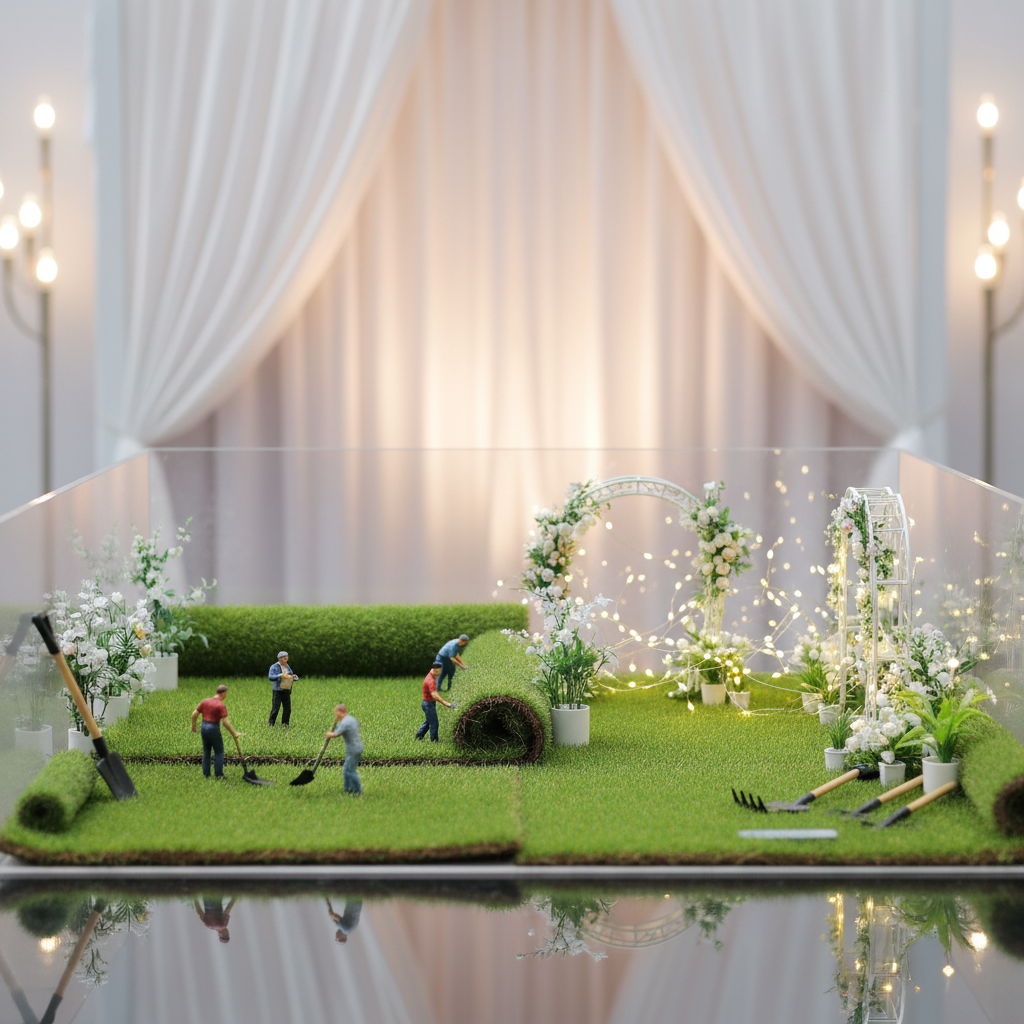 บริการปูหญ้าและจัดสวนงาน Event (Turfing & Event Landscaping)