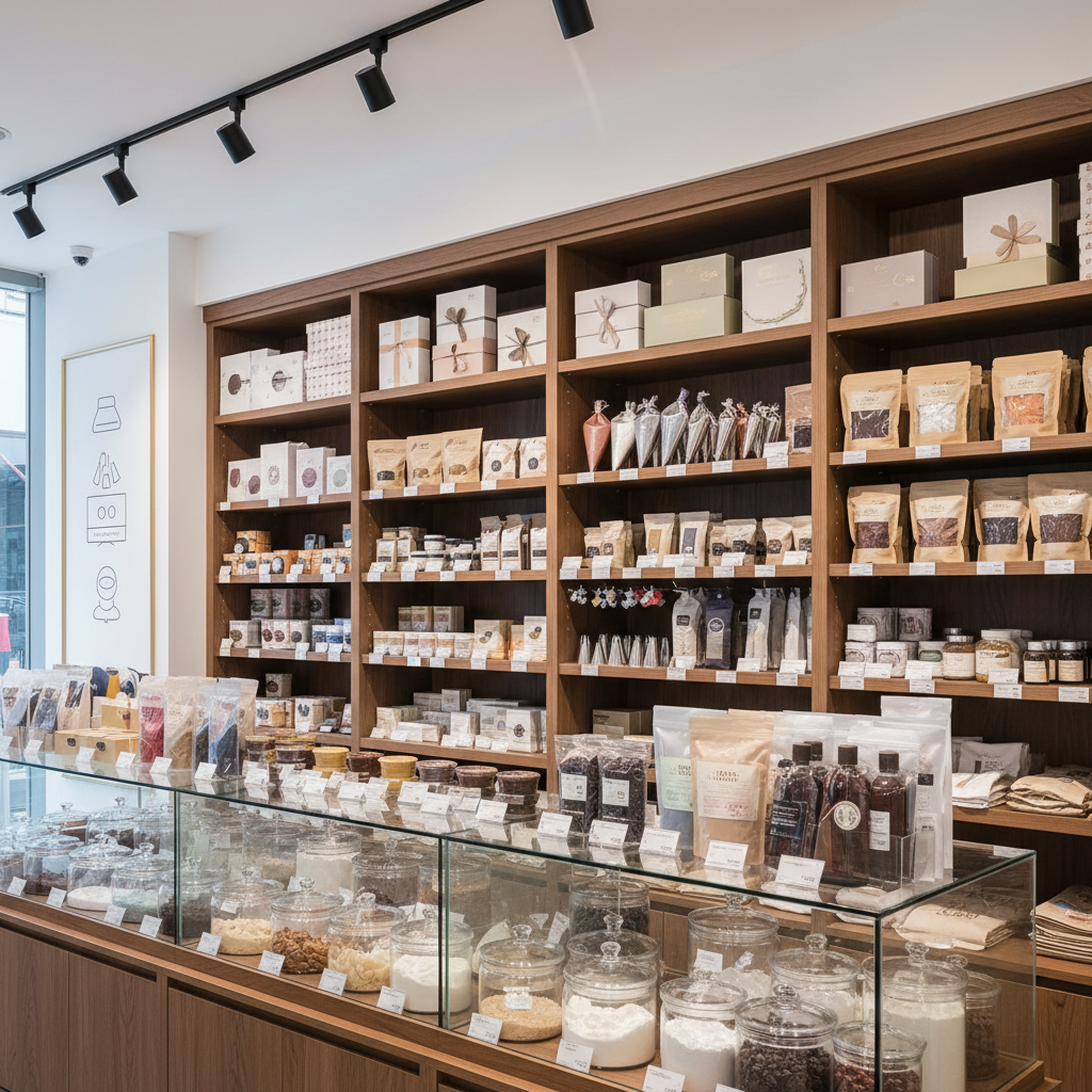 ร้านขายอุปกรณ์เบเกอรี่ ที่รวบรวมสินค้าหลากหลายสำหรับการทำขนม ทั้งพิมพ์ขนม กล่องใส่ขนม ถุงหรือหัวบีบวิปครีมแบบต่าง ๆ ขายส่ง ชา โกโก้ ช็อกโกแล็ต และวัตถุดิบเบเกอรี่คุณภาพ ครบจบในที่เดียว ตัวเลือกสำหรับงานเฉพาะ