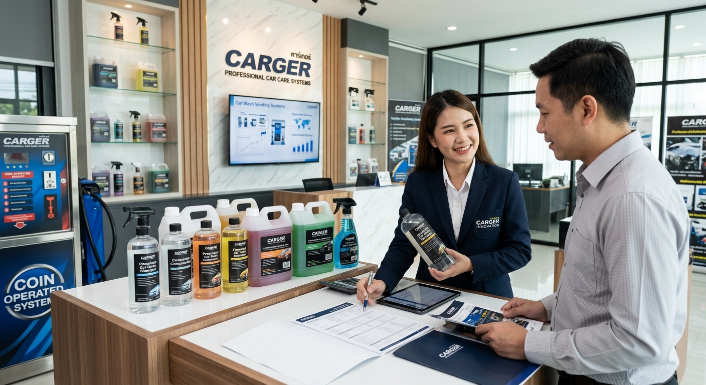 คาร์เกอร์ ทางเราให้บริการ ผลิตน้ำยาคาร์แคร์และสำหรับตู้หยอดเหรียญ บริการจัดส่งทั่วประเทศ รุ่นแนะนำ