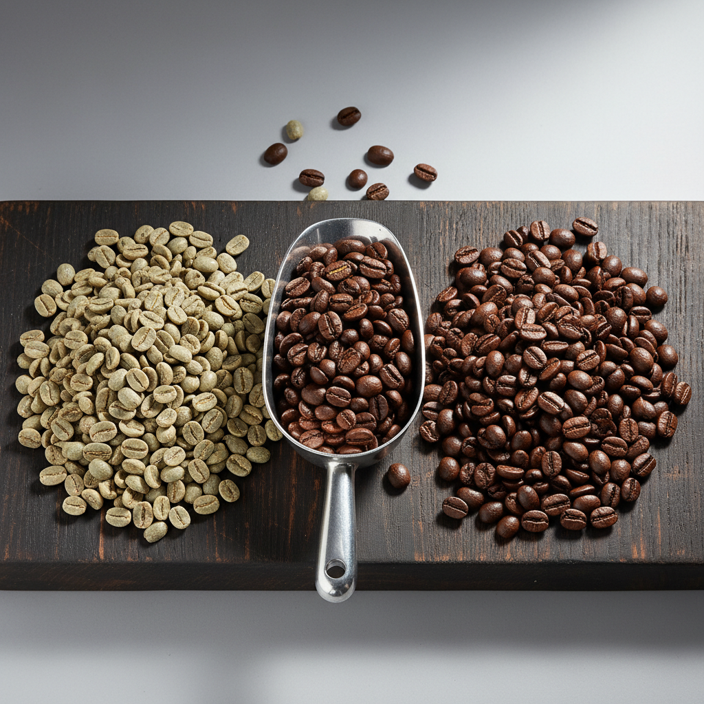 เมล็ดกาแฟดิบและกาแฟคั่วคุณภาพสูง