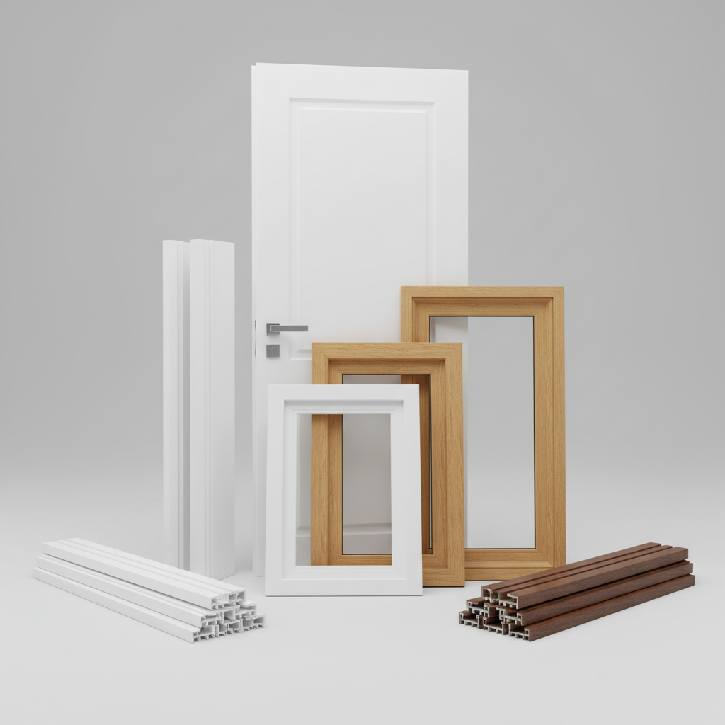 Deal dee Material โรงงานผลิตวงกบ ประตู หน้าต่าง ประตูupvc วงกบหน้าต่าง วงกบไม้สังเคราะห์ คุณภาพสูง พร้อมบริการจัดส่งกรุงเทพ ปริมณฑล โทร 0823344489 — สินค้าหลัก