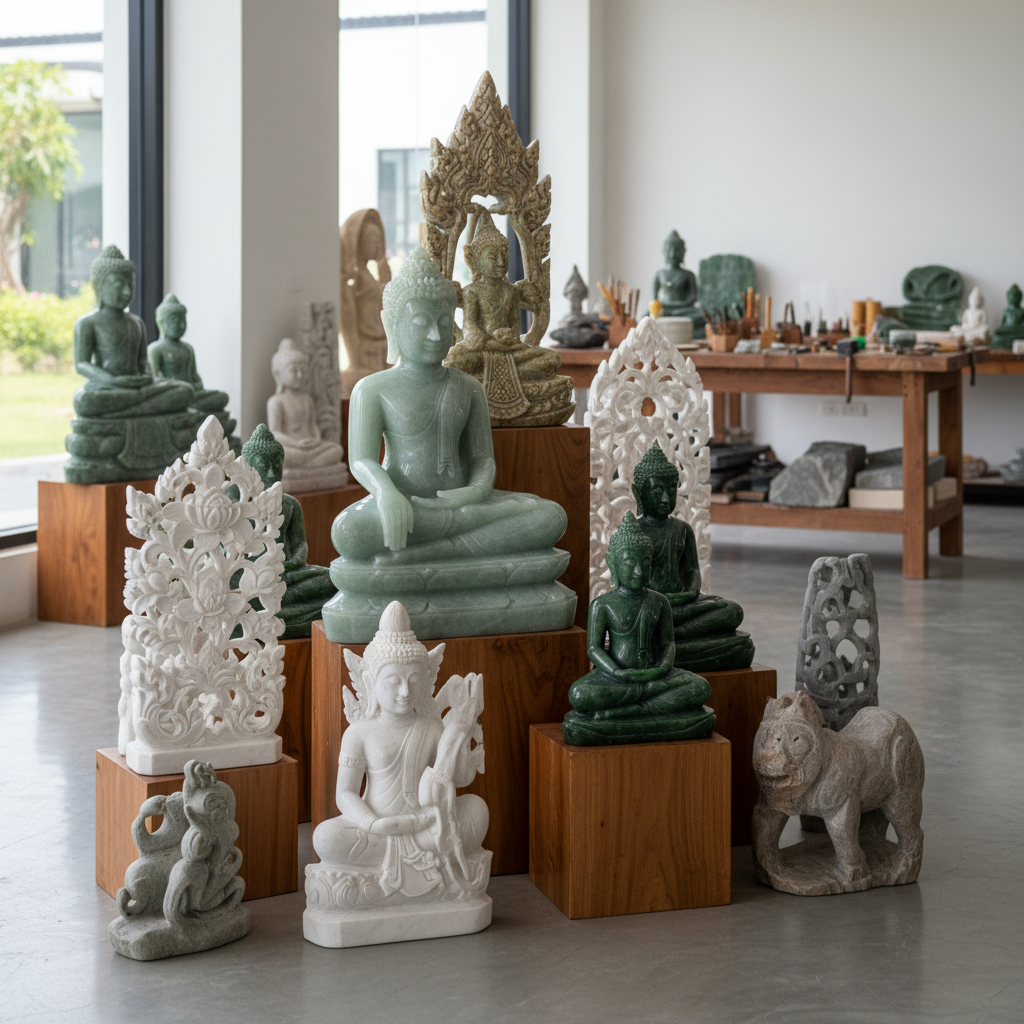 รังสรรค์งานศิลป์แกะสลักหินหยกและหินธรรมชาติระดับมาสเตอร์พีซ