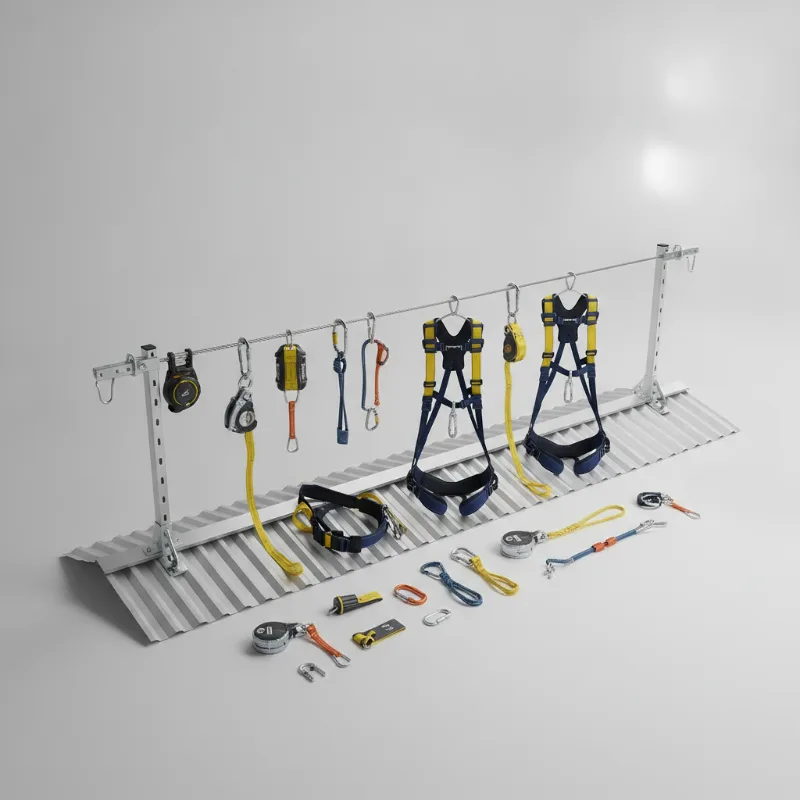 ระบบกันตกบนที่สูง (Life Line & Fall Protection)