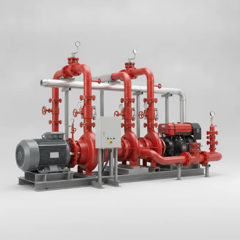 เครื่องสูบน้ำดับเพลิงและระบบท่อ (Fire Pump & Piping Systems)