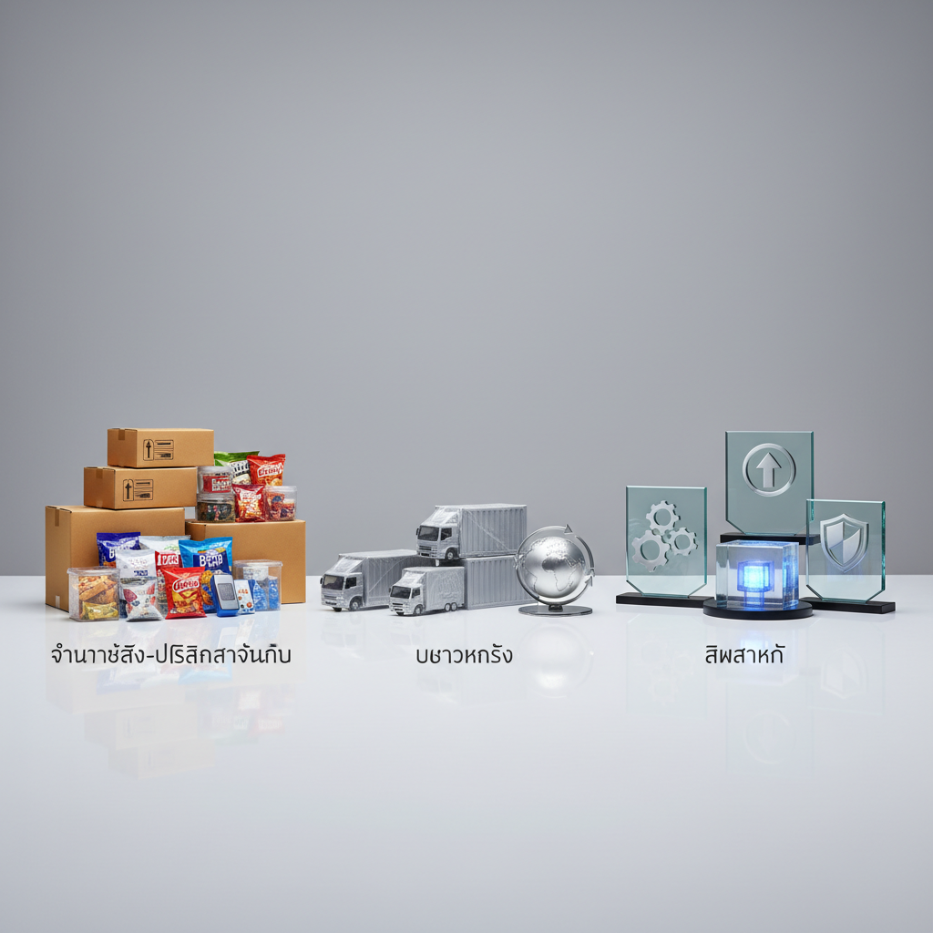 จำหน่ายส่ง-ปลีกสินค้าทั่วไป บริการขนส่ง — สินค้าหลัก