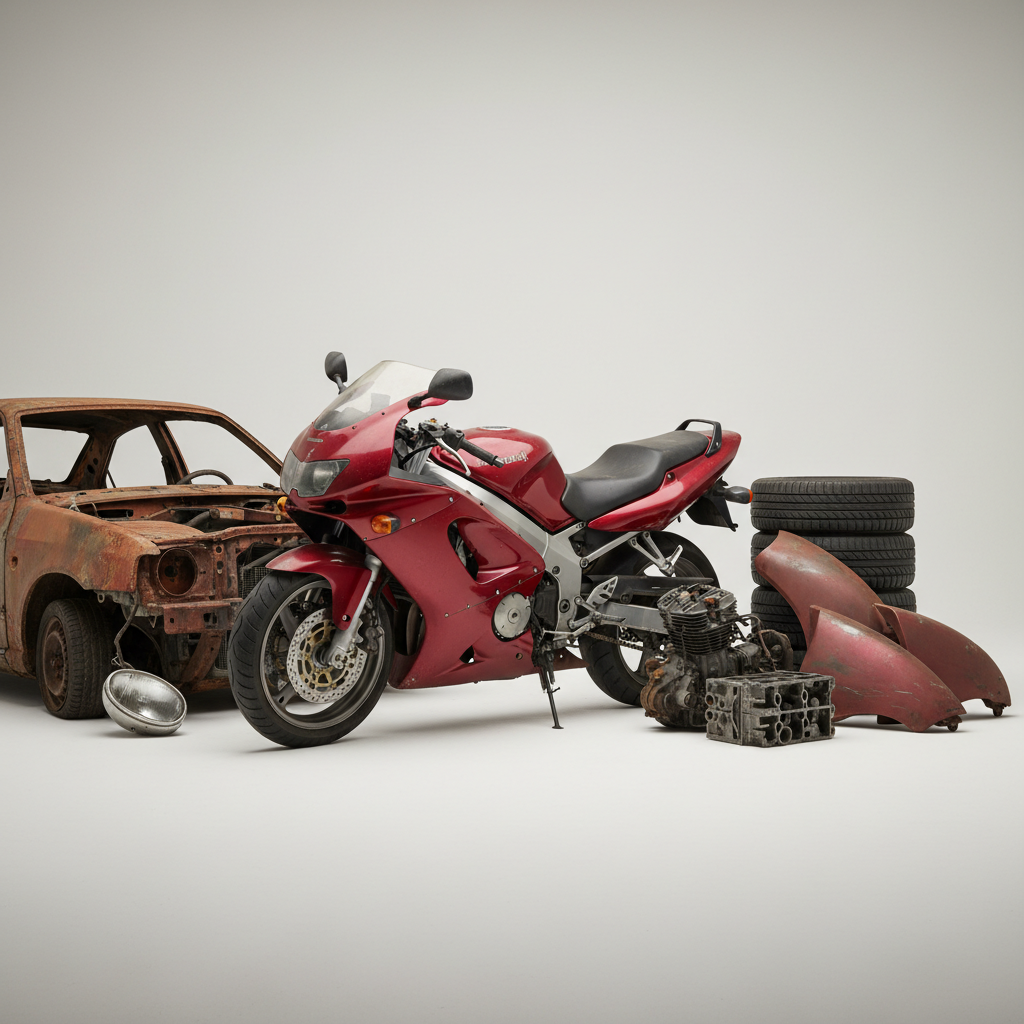 มอเตอร์ไซค์มือสอง และ ซากรถ