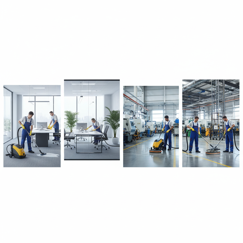 บริการทำความสะอาดสำนักงานและโรงงาน