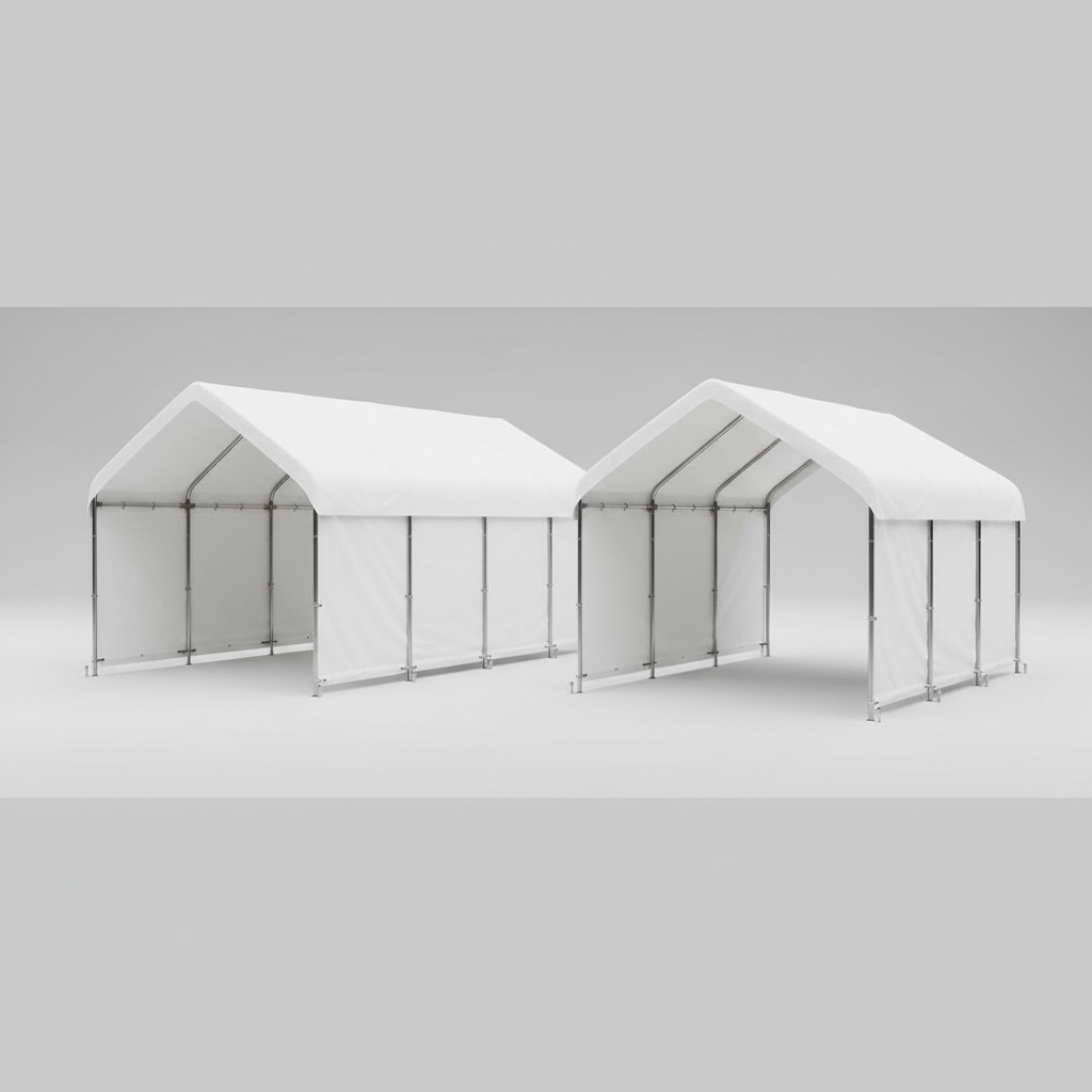 เต็นท์ผ้าใบทรงจั่วและทรงโค้ง