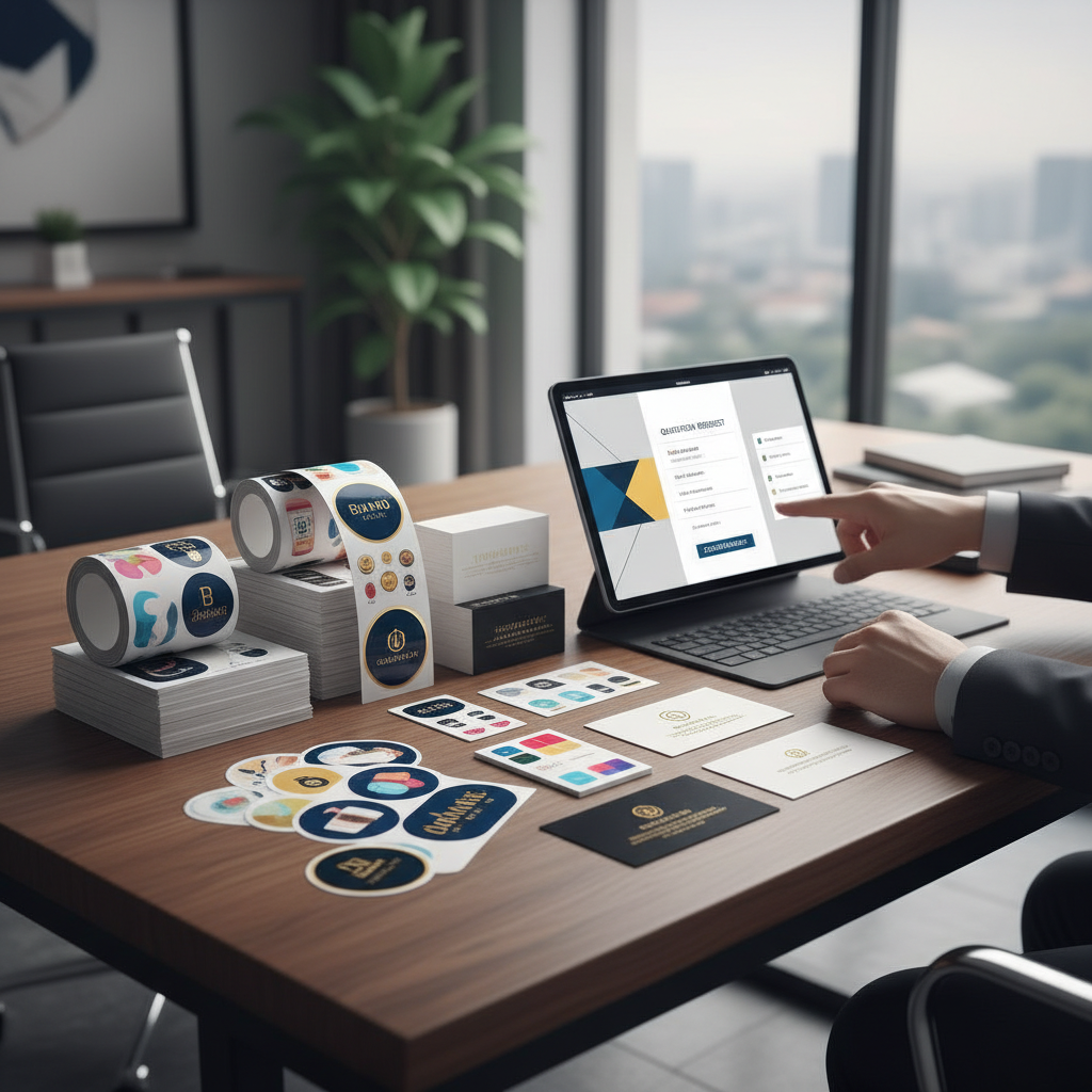 บริการพิมพ์สติกเกอร์ฉลากสินค้าและนามบัตร (Sticker Label & Business Card)