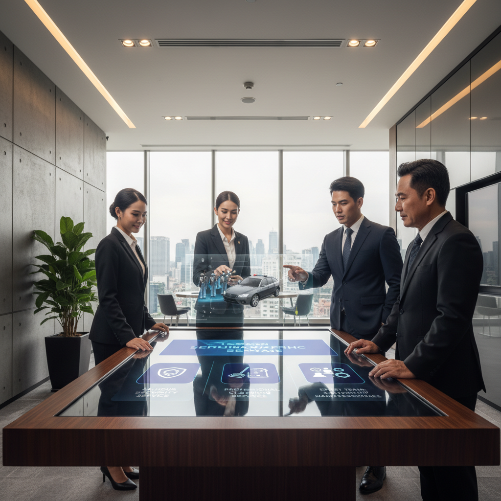 ฝ่ายขายบริการรักษาความปลอดภัยและทำความสะอาดระดับมืออาชีพ