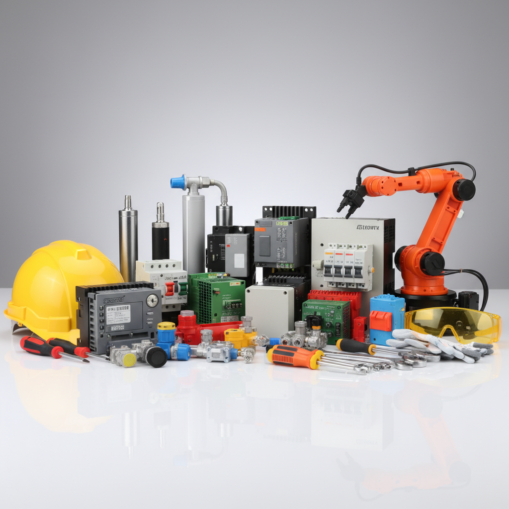 ผู้จำหน่ายอุปกรณ์ เครื่องมือ อะไหล่เครื่องจักรในงานอุตสาหกรรม เช่น ชิ้นส่วนออโตเมชั่น, ไฟฟ้า, นิวเมติก, โรบอท, เซนเซอร์, เครื่องมือช่าง, อุปกรณ์ป้องกันส่วนบุคคล — สินค้าหลัก