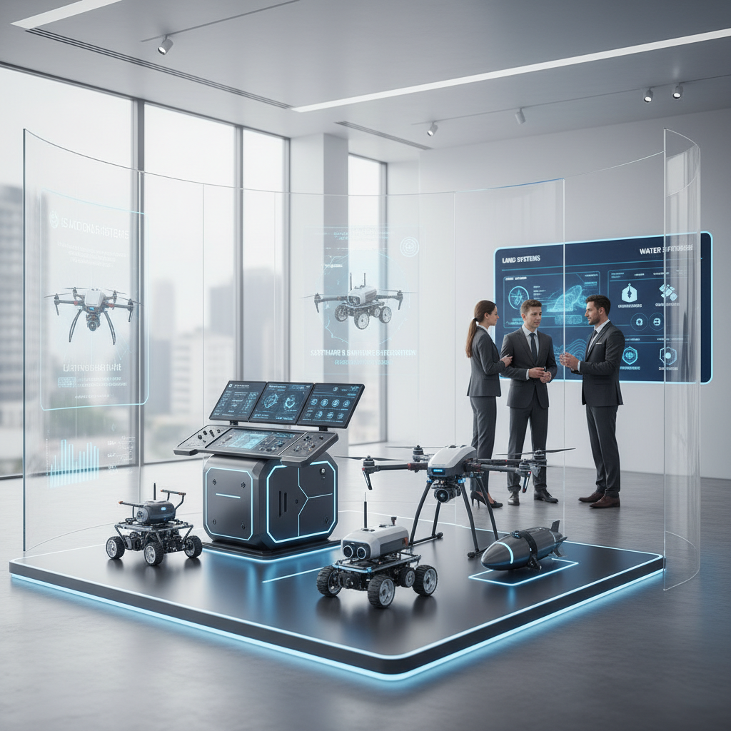 ออกแบบ ผลิต พัฒนา จำหน่าย และให้เช่าระบบควบคุมอัตโนมัติหุ่นยนต์ รวมถึงเครื่องบินไร้คนขับ ทั้งทางบก ทางน้ำ และทางอากาศ ซึ่งหมายถึงรวมระบบฮาร์ดแวร์ และซอฟต์แวร์ทุกประเภท รุ่นแนะนำ