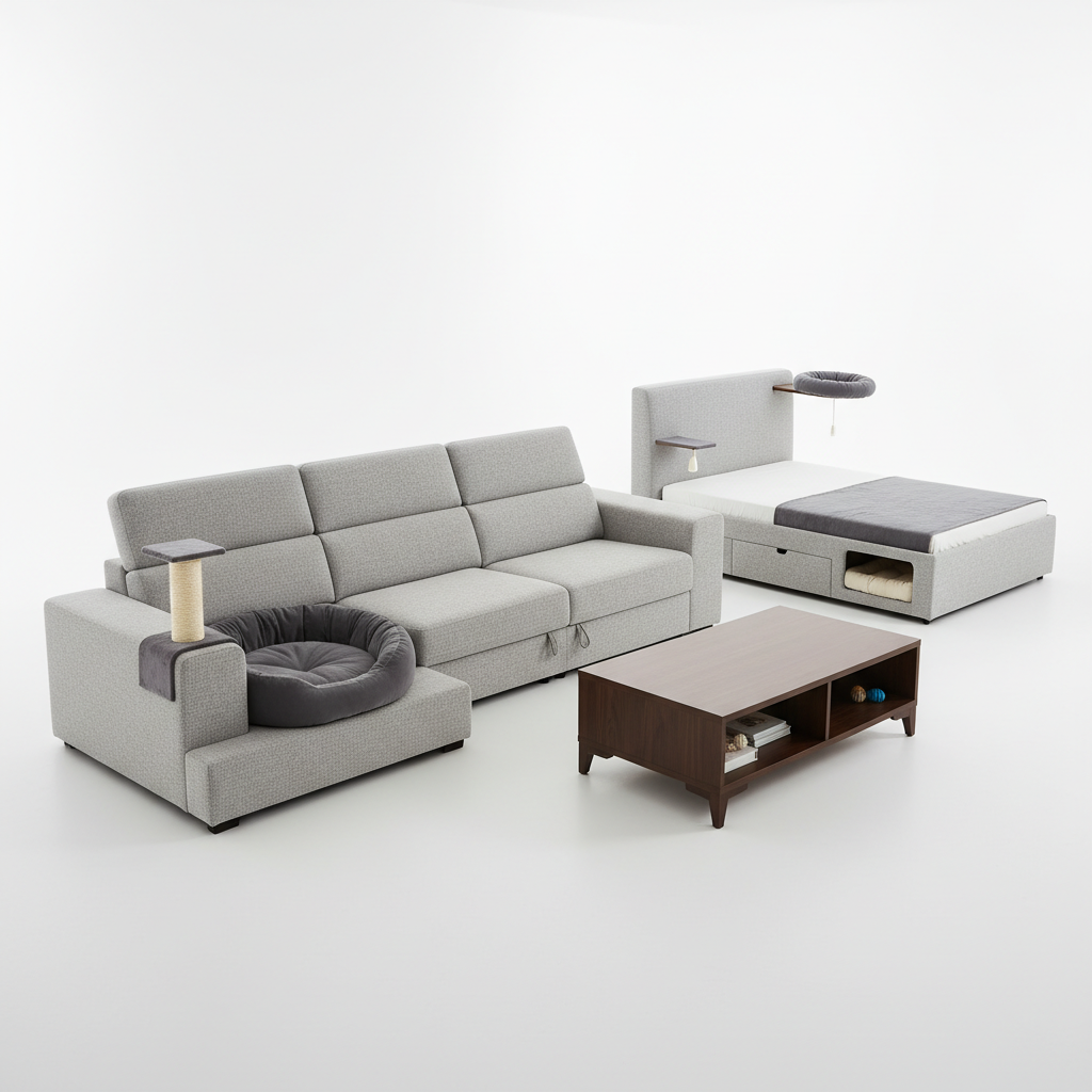 เฟอร์นิเจอร์สำหรับครอบครัวและสัตว์เลี้ยง (Pet-Friendly Furniture)
