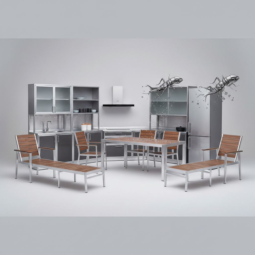 บริษัท ครัวไทยมีเนียม จำกัด ผู้นำด้านเฟอร์นิเจอร์ทำจากอลูมิเนียม สินค้าดีมีคุณภาพเป็นที่ยอมรับจากลูกค้าทั่วประเทศ ทนน้ำ กันปลวกทั้งใบ — สินค้าหลัก