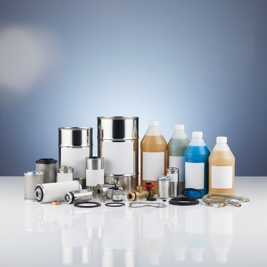 อะไหล่ทดแทนและน้ำมันหล่อลื่นปั๊มลม (Spare Parts & Lubricants)