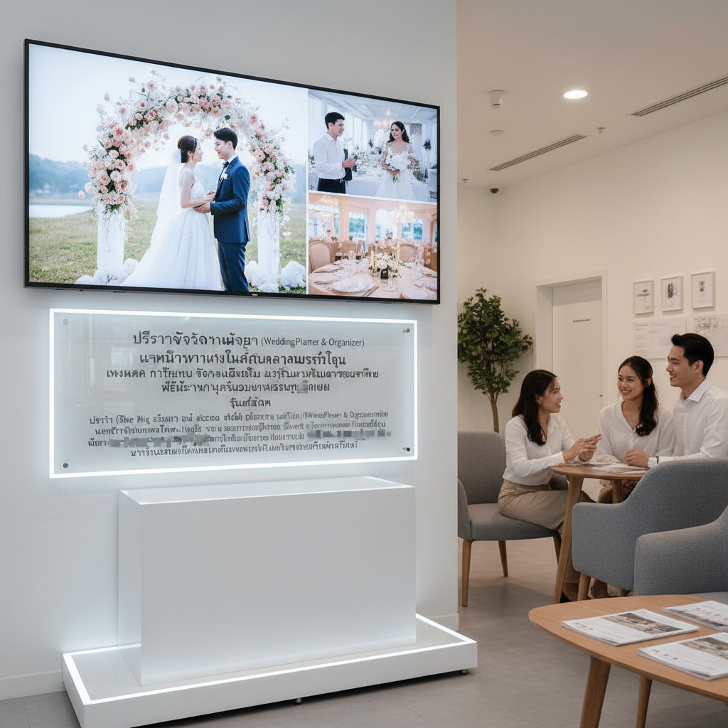 บริษัทรับจัดงานแต่งงาน (WeddingPlanner & Organizer) เนรมิตงานแต่งในฝันตามสไตล์คุณ วางแผน ควบคุมงบ จัดการทุกรายละเอียด และรันคิวงานแต่งอย่างมืออาชีพ เพื่อให้งานของคุณออกมาสมบูรณ์แบบ รุ่นแนะนำ