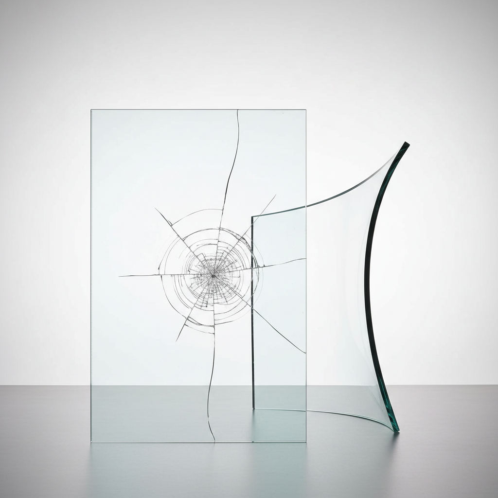 กระจกนิรภัยลามิเนตและกระจกดัดโค้ง (Laminated & Curved Glass)