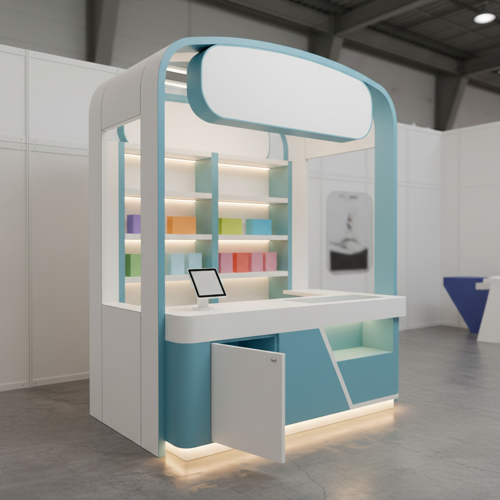 ออกแบบและติดตั้งบูธคีออส (Kiosk Booth Design & Installation)