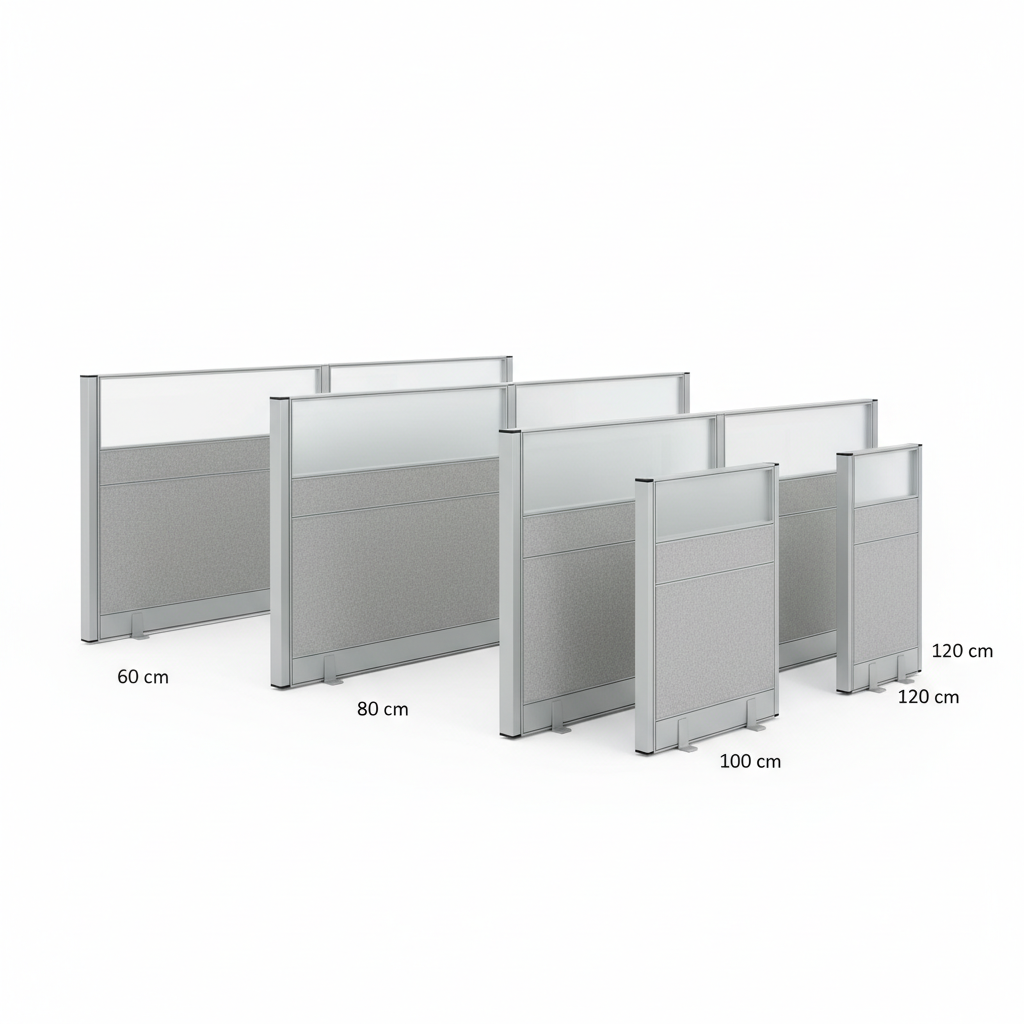 พาติชั่นและฉากกั้นสำนักงาน ความสูง 120 ซม.