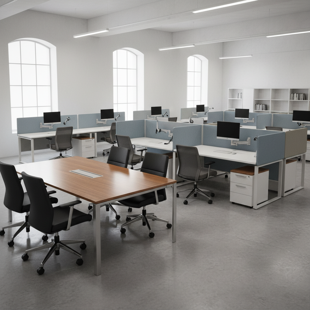 โต๊ะทำงาน โต๊ะประชุม และชุดทำงานคอลเซนเตอร์
