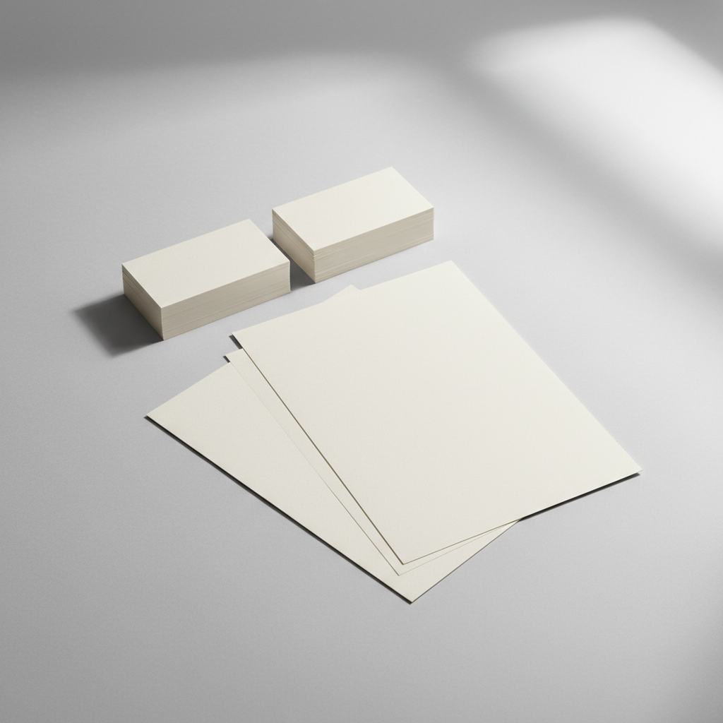 นามบัตรและกระดาษหัวจดหมาย