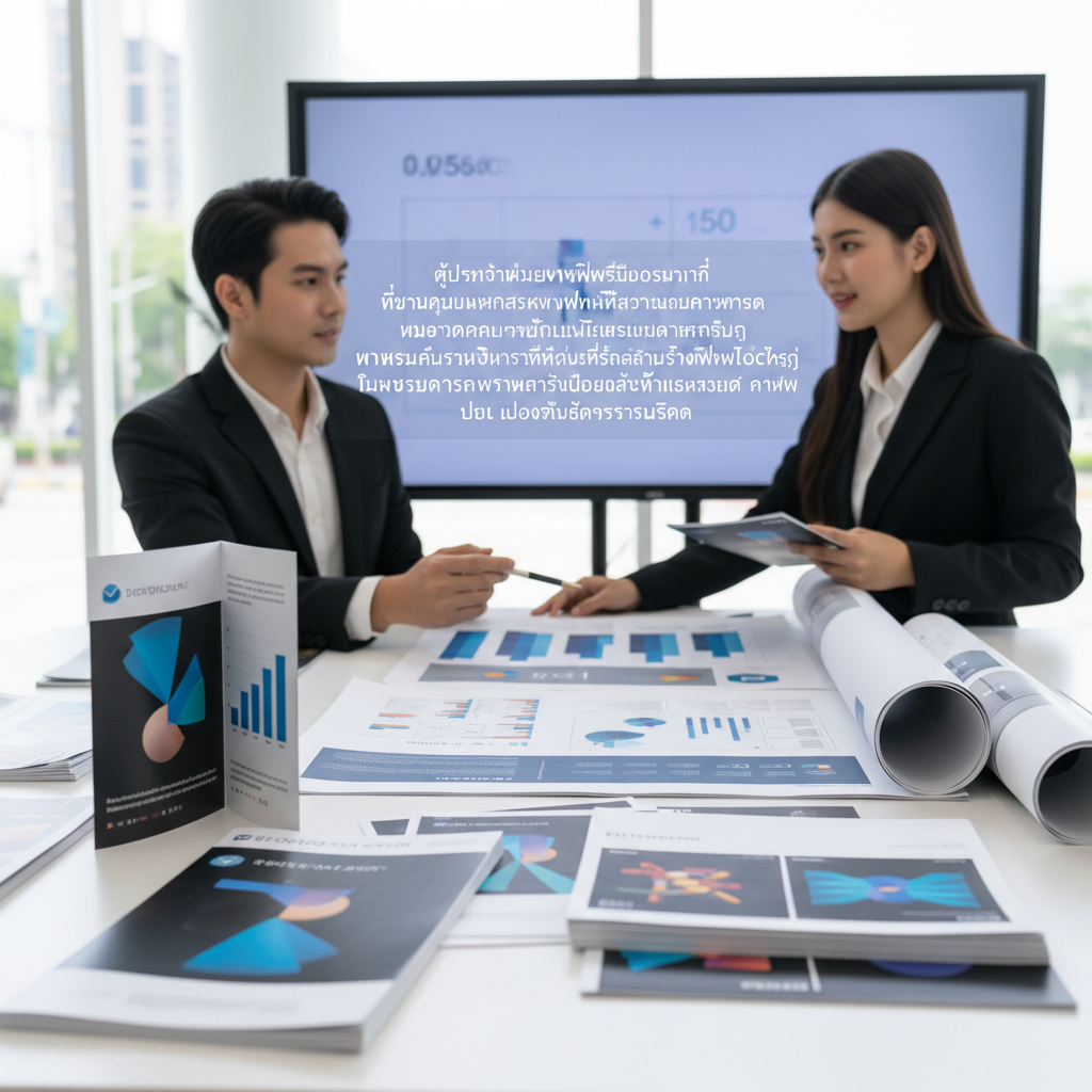 โบรชัวร์ ใบปลิว และโปสเตอร์