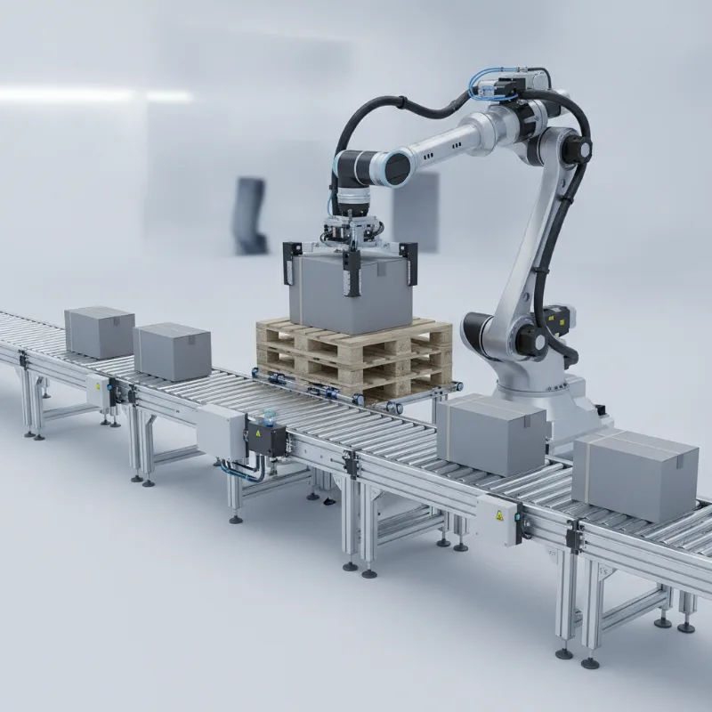 Industrial Robot & Conveyor System