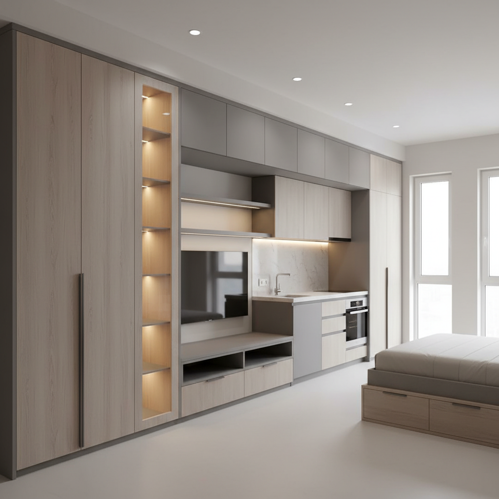 งานผลิตและติดตั้งเฟอร์นิเจอร์บิ้วท์อิน (Built-In)