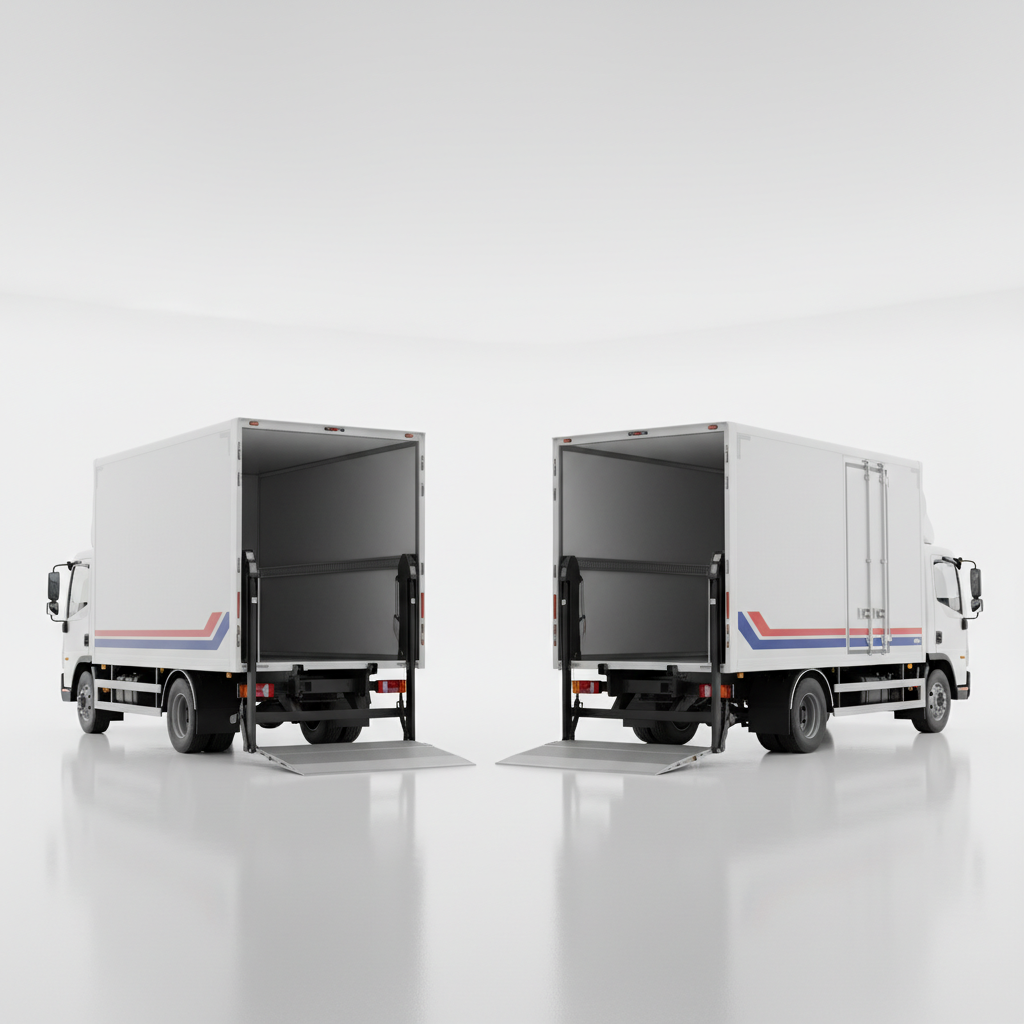 รถรับจ้าง 4 ล้อ และ 6 ล้อ ตู้ลิฟท์ท้าย